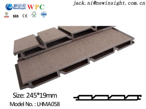 245*20mm WPC Wood Plastic Composite Panel